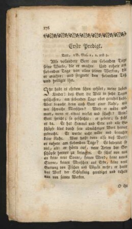 Erste Predigt - Die dreyzehende Predigt