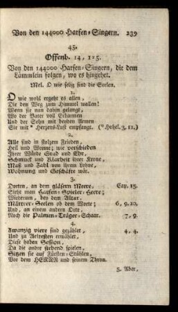 45. Offenb. 14,1-5. ...