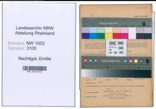 Entnazifizierung Emilie Nachtigal , geb. 29.11.1898 ()