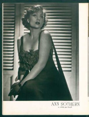 Ann Sothern - su retrato por Hurrell