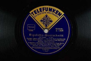 Rigoletto-Querschnitt : 2. Teil / (G. Verdi)