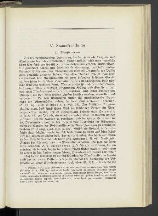 V. Frauenkrankheiten