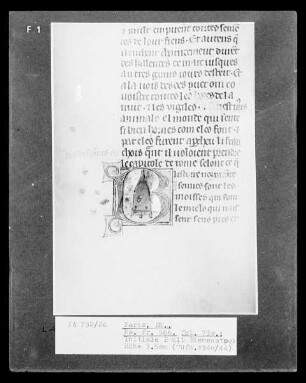 Livre du Trésor de Brunetto Latini, Folio 73 verso, Initiale B mit Bienenstock
