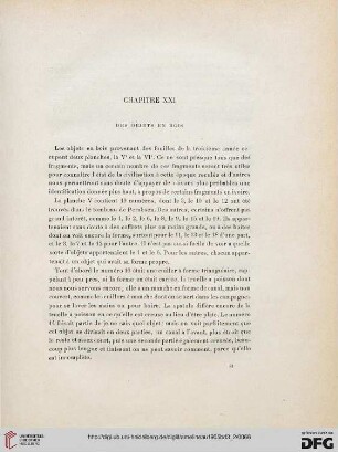 Chapitre XXI: Des objets en bois