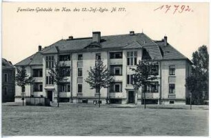 Dresden. Kaserne des 12. Infanterie--Regiments No. 177 - Familiengebäude