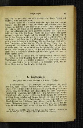 Vergleichungen