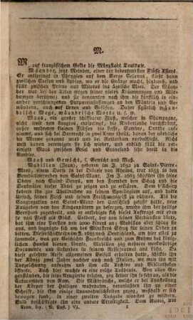 Conversations-Lexicon oder encyclopädisches Handwörterbuch für gebildete Stände, 6. M und N
