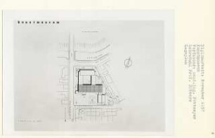 Kunstmuseum (Diplomarbeit bei Kurt Dübbers): Lageplan 1:500