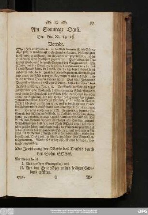 Am Sonntage Oculi. Text Luc. XI, 14 - 28.