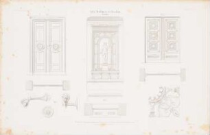 Villa Eichborn, Breslau: Details (aus: Atlas zur Zeitschrift für Bauwesen, hrsg. v. G. Erbkam, Jg. 7, 1857)