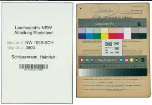 Entnazifizierung Heinrich Schlusemann , geb. 14.10.1903 (Chemiebetriebswerker)
