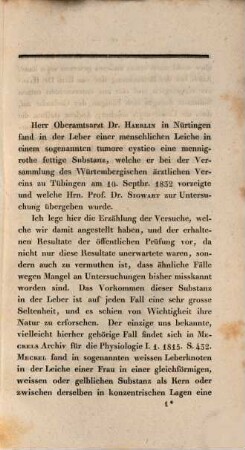Chemische Untersuchung eines Leberkonkrements : eine Inaug.-Diss.