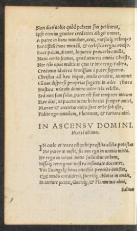 In Ascensu Domini.