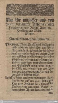 Ein sehr nützlicher und von vielen verlangter Anhang...