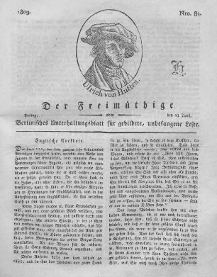 Nro. 84., Freitag, den 28. April 1809