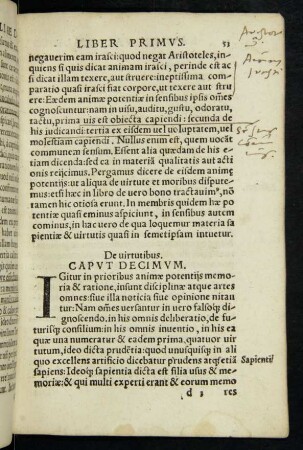 De virtutibus. Caput Decimum.
