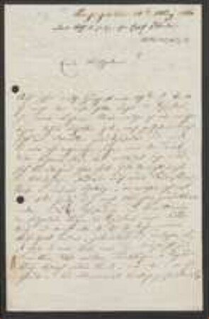 Brief von August von Krempelhuber an Unbekannt