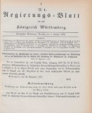 5. Januar-31. Dezember 1878 = Nr. 1-34