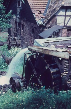 Thüringen. Alte Mühle, Mühlrad