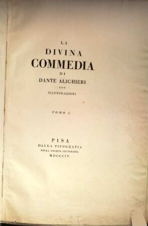 La divina Commedia. 1