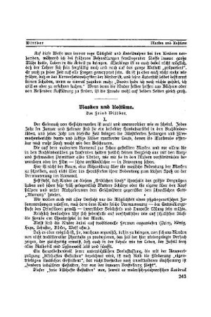 Masken und Kostüme