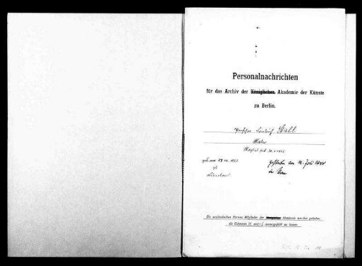 Stahl, Friedrich - Maler 1925 - Januar - 30