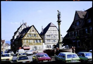Ladenburg: Marktplatz, von Westen