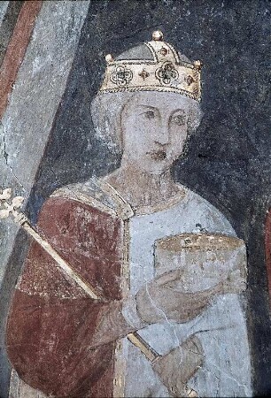 Thronende Muttergottes, umgeben von Heiligen