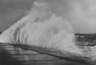 Sturmflut auf Baltrum/Nordsee