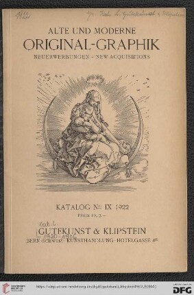 Nr. 9: Katalog / Gutekunst & Klipstein