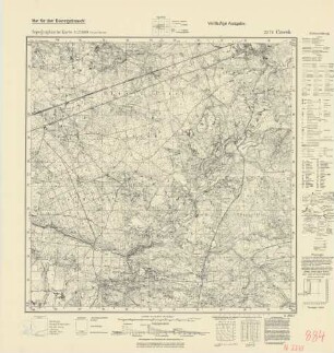 2273 Czersk, Topographische Karte 1:25000 (4cm - Karte)