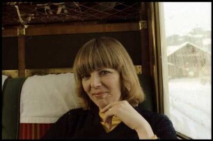 Gstaad: Frau Jutta Bachmann, Badisches Tagblatt, im Belle Epoque Salonwagen