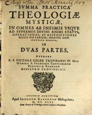 Summa practica theologiae mysticae