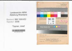 Entnazifizierung Josef Tippner, geb. 11.07.1884 (Angest.)