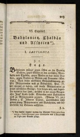 203-211, I. Babylonia