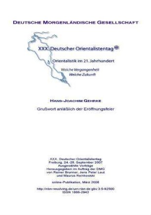 Grußwort anläßlich der Eröffnungsfeier