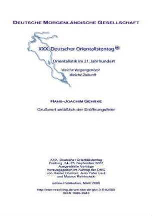 Grußwort anläßlich der Eröffnungsfeier