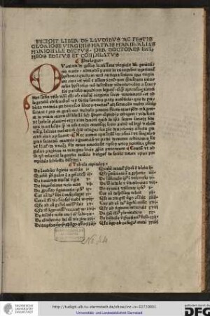 Liber in laudem Mariae virginis