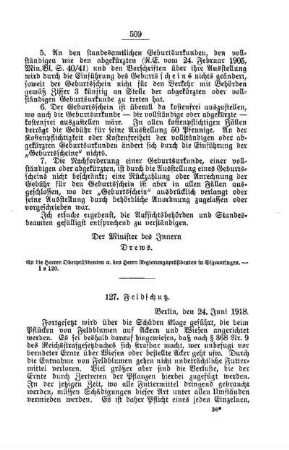 Feldschutz : [C. Allgemeine Angelegenheiten der Unterrichtsanstalten]
