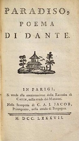 Paradiso : poema di Dante