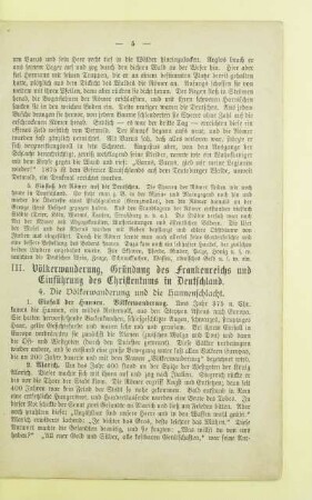 III. Völkerwanderung, Gründung des Frankrenreichs und Einführung des Christentums in Deutschland