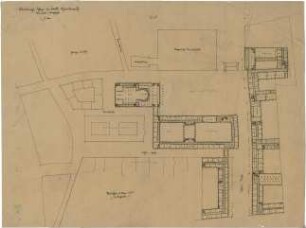 Bestelmeyer, German; Schneidemühl; Bebauungsplan - 1. Obergeschoss (Grundriss)