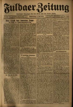 Ausgabe vom Donnerstag, den 06. Juli 1922.