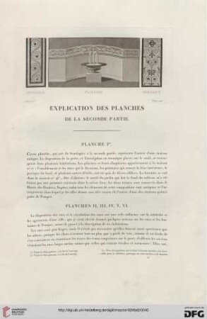 Explications des planches de la seconde partie