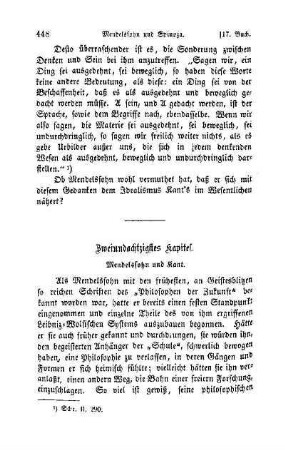 Zweiundachtzigstes Kapitel. Mendelssohn und Kant