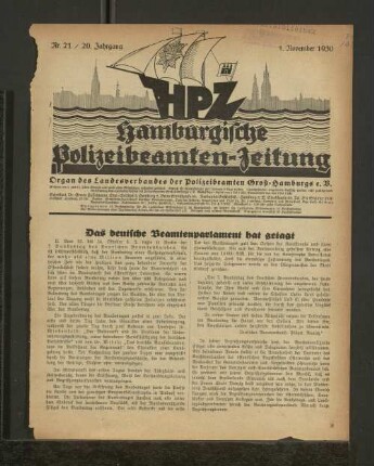 Nr. 21 / 20. Jahrgang 1. November 1930