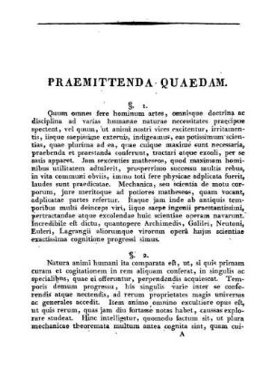 Praemittenda Quaedam.