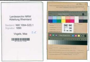 Entnazifizierung Max Vogels , geb. 21.05.1907 (Studienrat)