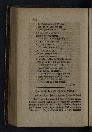 Die sächsischen Truppen in Lüttich.