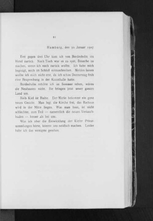 Hamburg, den 30. Januar 1907